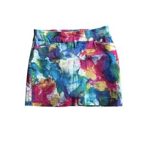 Attyre New York Women's Watercolor Abstract Golf Tennis Pickleball Skort Size 12